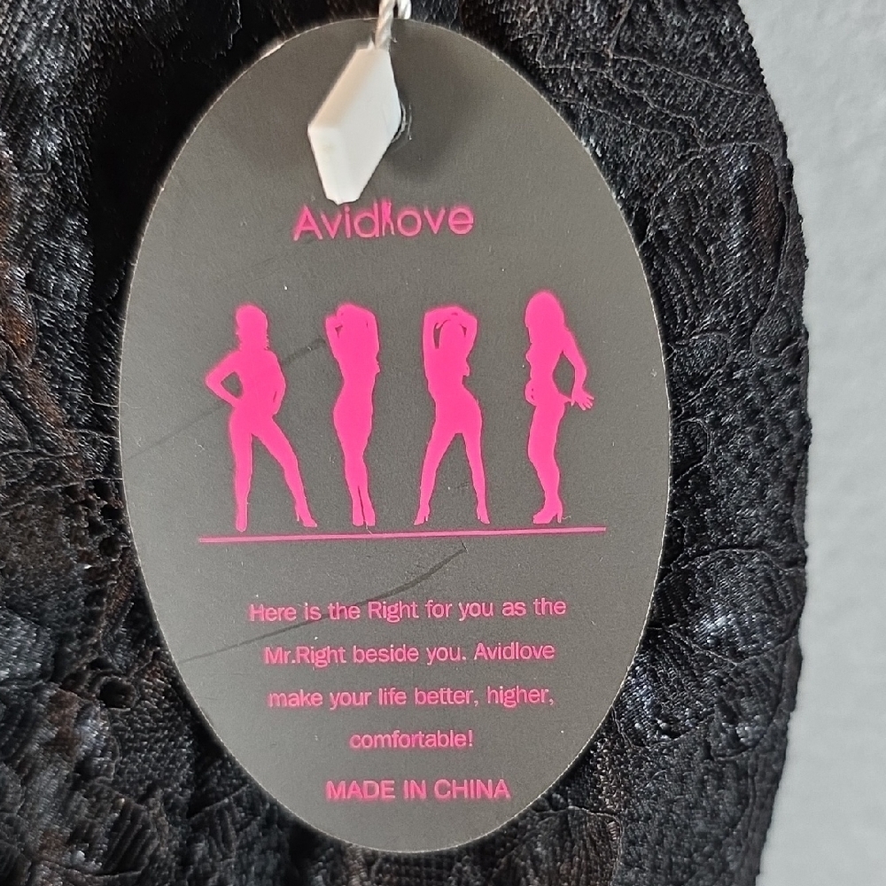 Black Lace Chemise by Avidlove Size Small NWT - Picture 2 of 5